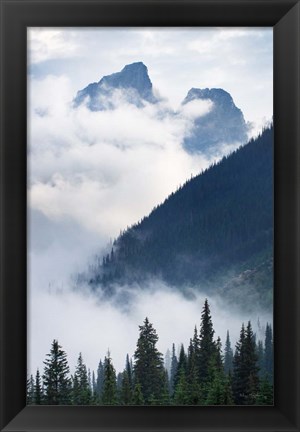 Framed Mountain Fog Print