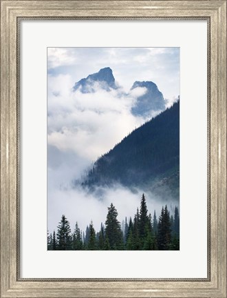 Framed Mountain Fog Print
