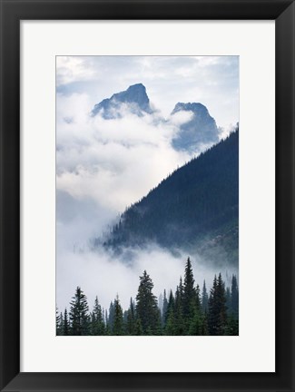 Framed Mountain Fog Print