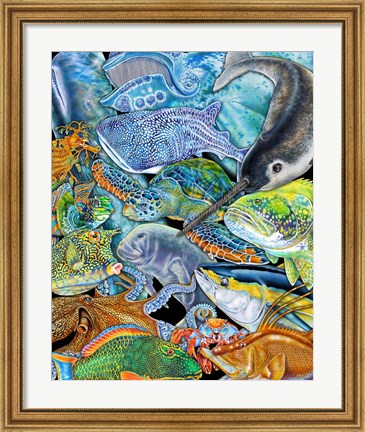Framed Collage SeaLife Print