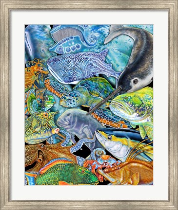 Framed Collage SeaLife Print