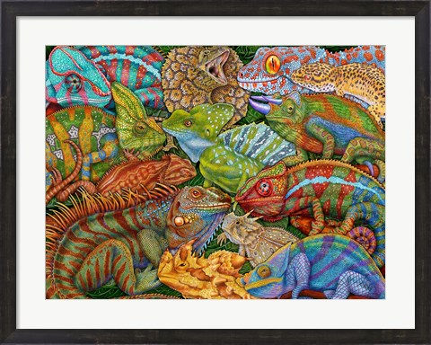 Framed Reptiles Print