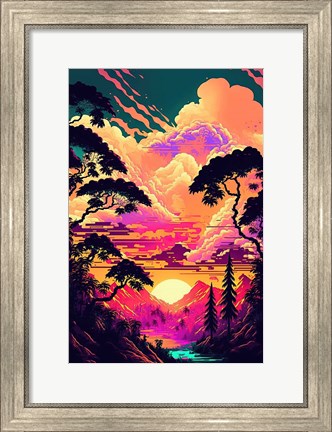 Framed Sunset B1 Print