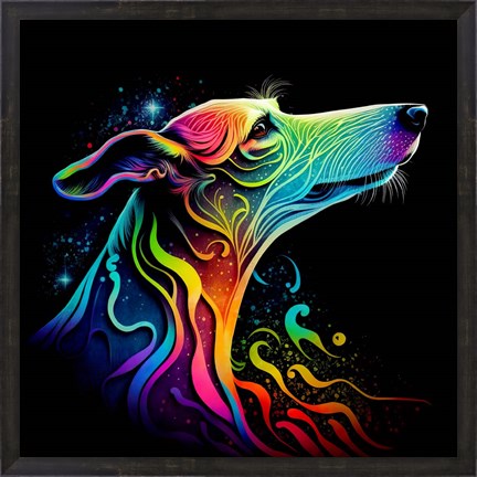 Framed Greyhound Print
