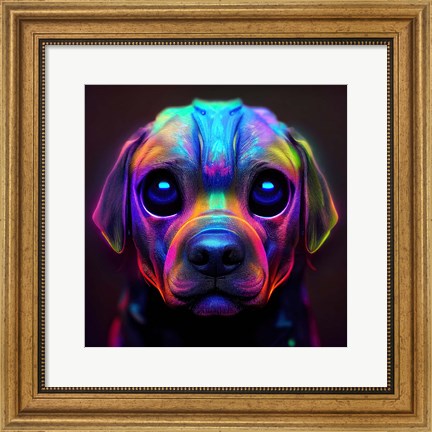 Framed Dog 2 Print