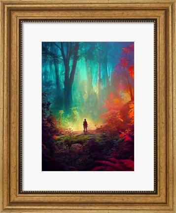 Framed Fantasy Forest Print