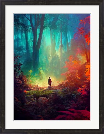 Framed Fantasy Forest Print