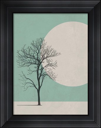 Framed Lonely Tree Print