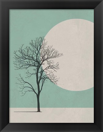 Framed Lonely Tree Print