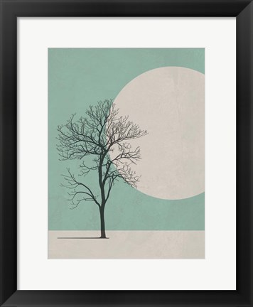 Framed Lonely Tree Print