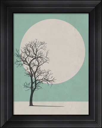 Framed Lonely Tree I Print