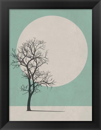 Framed Lonely Tree I Print