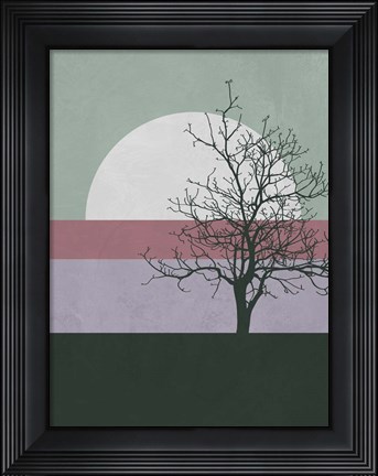 Framed Evening Tree Print
