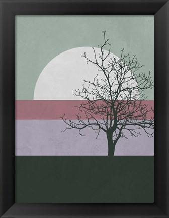 Framed Evening Tree Print