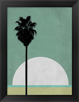 Framed Beach Palm Tree Print