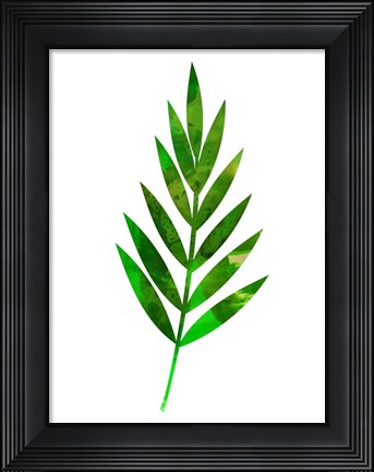 Framed Tropical Leaf I Print