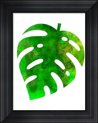 Framed Tropical Monstera Leaf Print