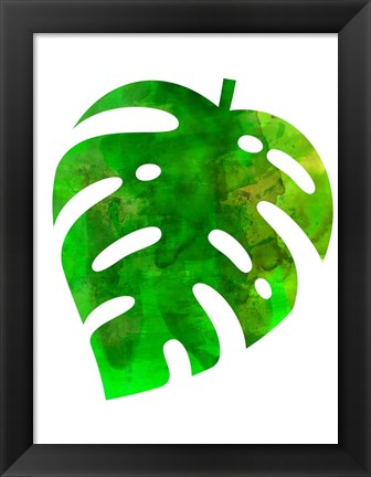 Framed Tropical Monstera Leaf Print