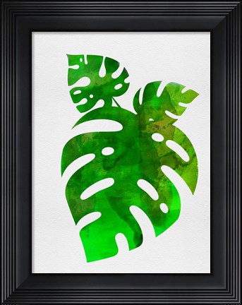 Framed Monstera Leafs Print
