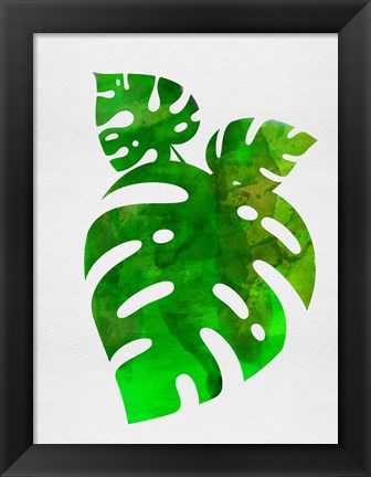 Framed Monstera Leafs Print