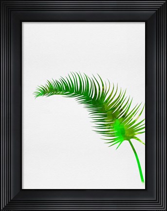 Framed Lonely Tropical Leaf Print