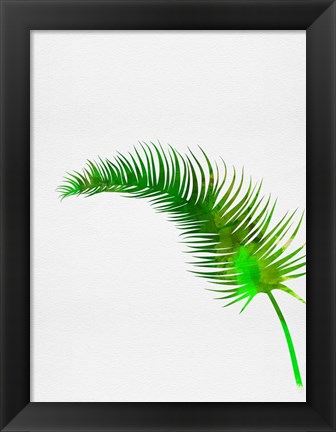 Framed Lonely Tropical Leaf Print