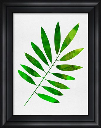 Framed Lonely Leaf Print