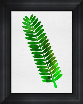 Framed Leaf Branch Print
