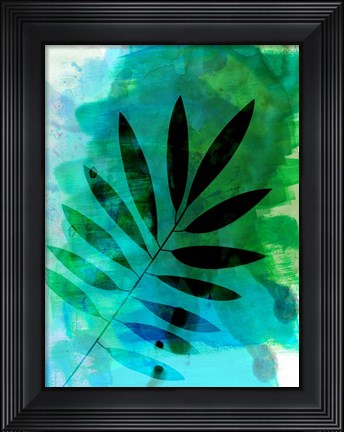 Framed Tropical Leaf Watercolor Print