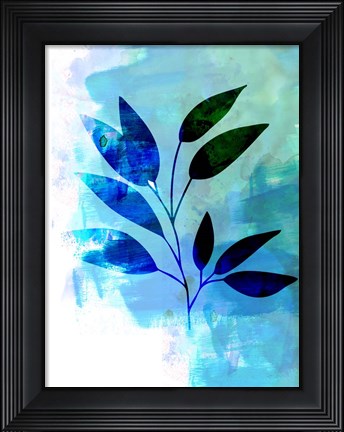 Framed Tropical Leaf Watercolor II Print