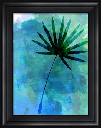 Framed Lonely Leaf Watercolor I Print
