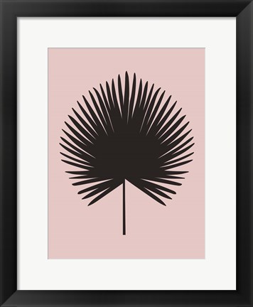 Framed Blush Pink Chimaeras Leaf Print