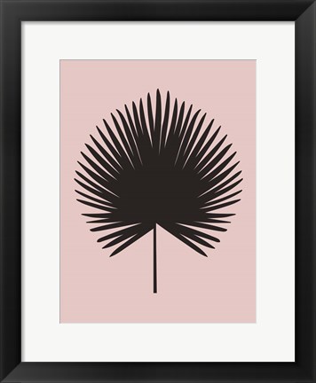 Framed Blush Pink Chimaeras Leaf Print