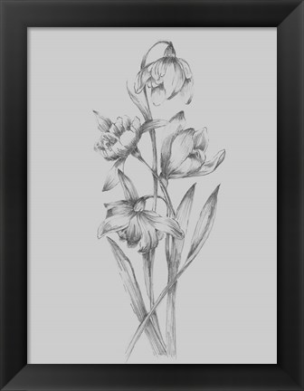 Framed Pretty Flower II Print