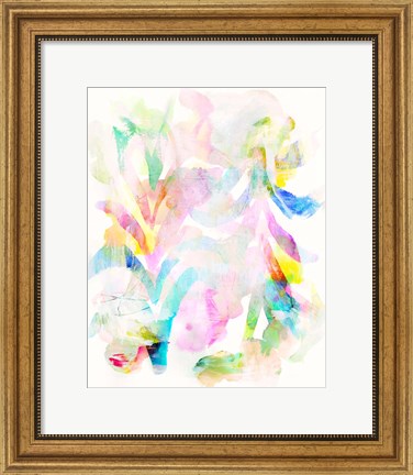 Framed Flower and Rainbow Print