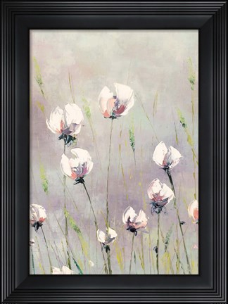 Framed White Tulips Print
