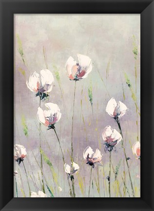 Framed White Tulips Print