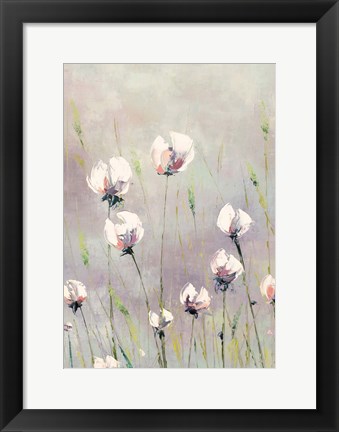 Framed White Tulips Print