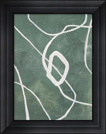 Framed Green Grafica Print