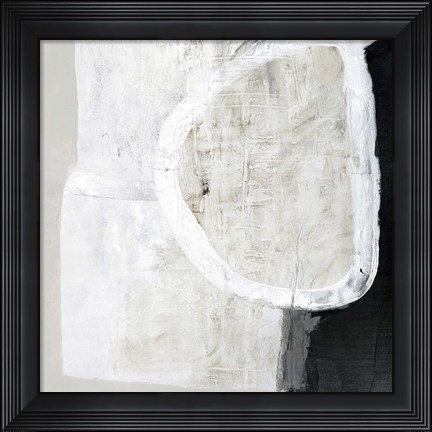 Framed White Stone Print