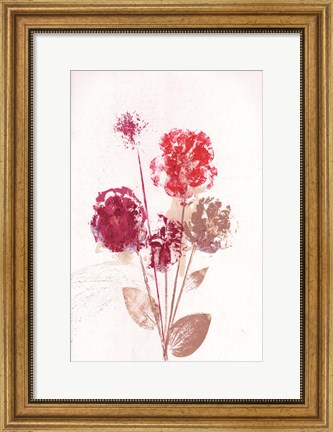 Framed Bouquet 1 Red Print