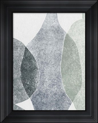 Framed Vases 3 Pastel Green Print