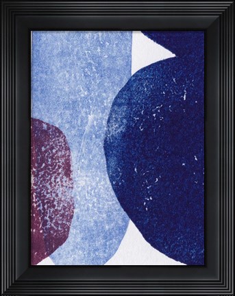 Framed Vases 4 Blue Print