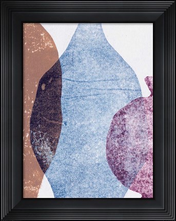 Framed Vases 5 Blue Print