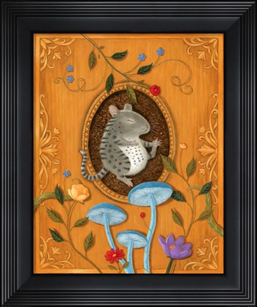 Framed Benji the Bengal Mouse Print