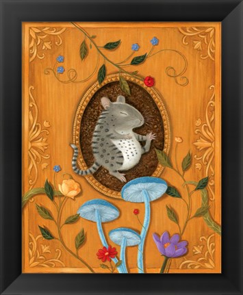 Framed Benji the Bengal Mouse Print