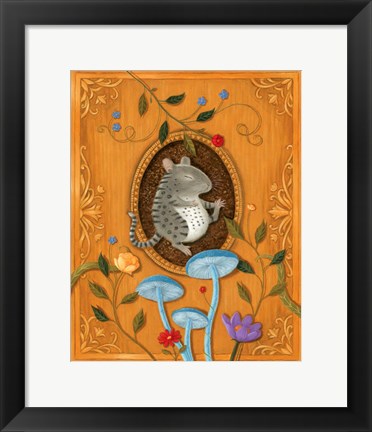 Framed Benji the Bengal Mouse Print