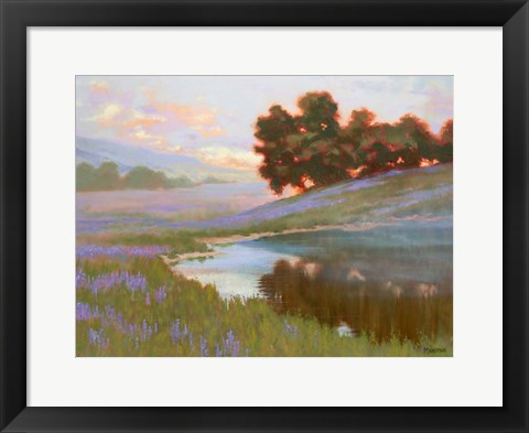 Framed Pastel Lupin Print