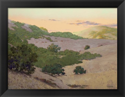 Framed San Juan Bautista Hills Print