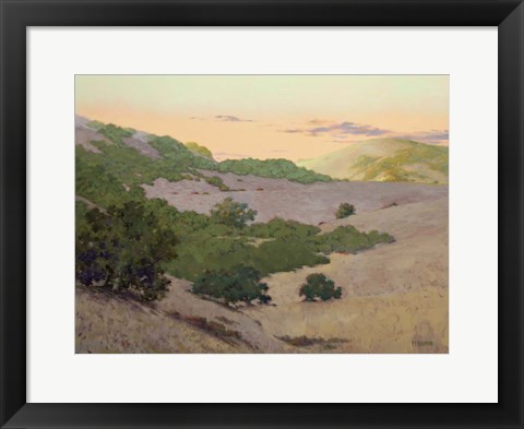 Framed San Juan Bautista Hills Print